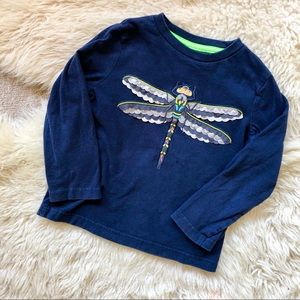 Boden Textured Creature T-shirt | Navy Dragonfly